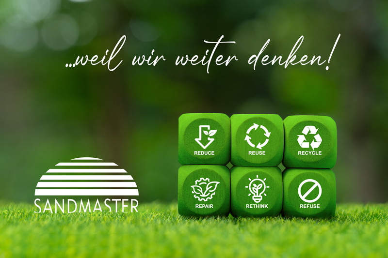 Nachhaltigkeit bei Sandmaster spielt weiter eine bedeutende Rolle